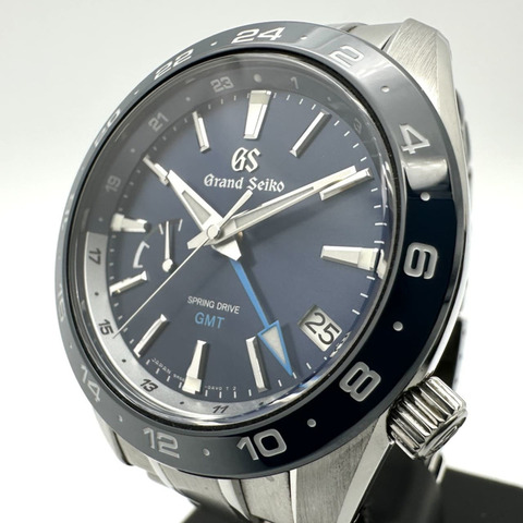 Grand Seiko Spring Drive SBGE255/9R66-0BB0 運動系列 GMT 日期腕錶，藍色，男士款