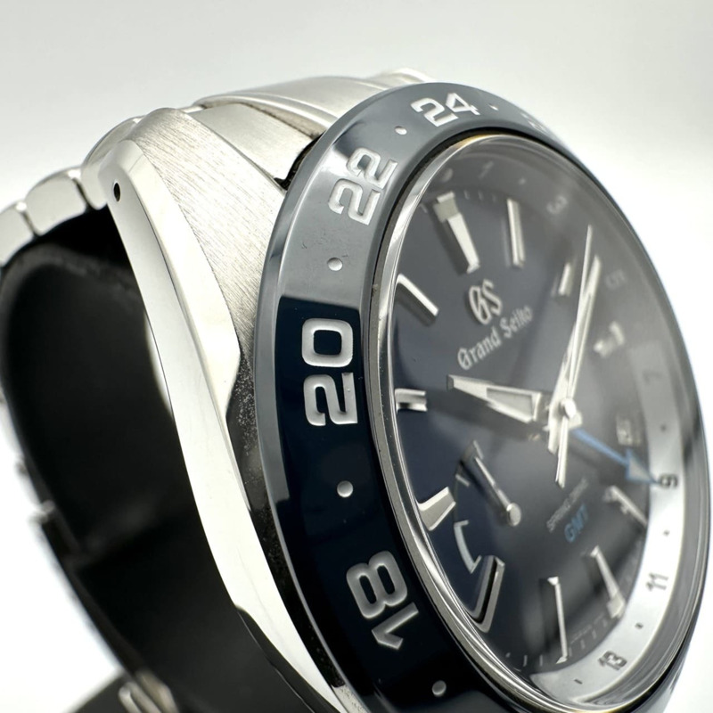 Grand Seiko Spring Drive SBGE255/9R66-0BB0 運動系列 GMT 日期腕錶,藍色,男士款-4