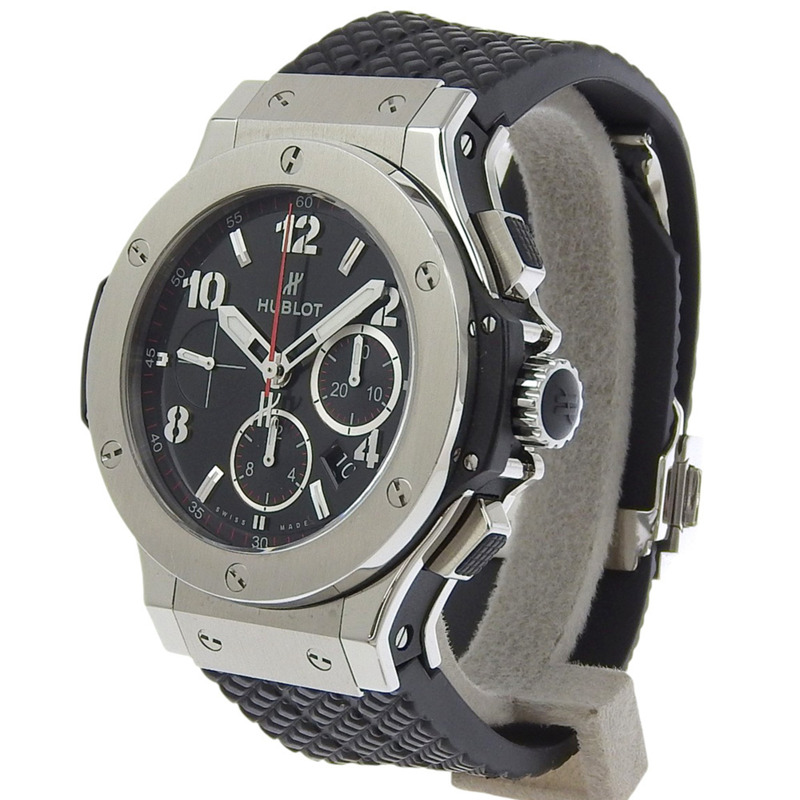 宇舶錶 Big Bang 腕錶 301.SX.130.RX 不鏽鋼 x 橡膠自動計時碼錶 黑色錶盤 BIG BANG 男錶-1