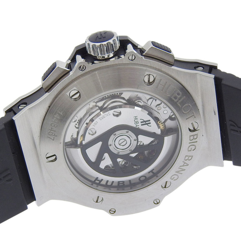 宇舶錶 Big Bang 腕錶 301.SX.130.RX 不鏽鋼 x 橡膠自動計時碼錶 黑色錶盤 BIG BANG 男錶-4