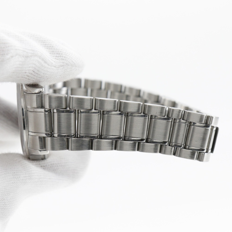 歐米茄經典系列日期顯示腕錶 5203.5 不鏽鋼自動機械男士腕錶 黑色錶盤-4