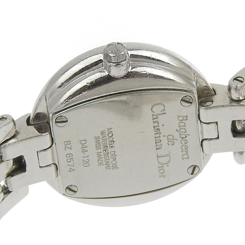 Christian Dior Bakira腕錶 D44.120 不鏽鋼石英模擬顯示 白色錶盤 女士款-5