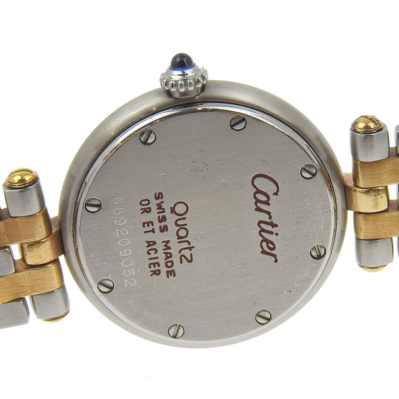 卡地亞 Panthere SM 圓形腕錶,雙排不銹鋼石英指針,象牙色錶盤,PANTHERESM 女士腕錶-5