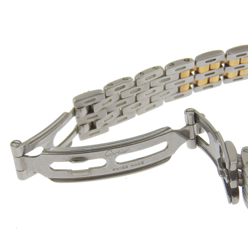 卡地亞 Panthere SM 圓形腕錶,雙排不銹鋼石英指針,象牙色錶盤,PANTHERESM 女士腕錶-7