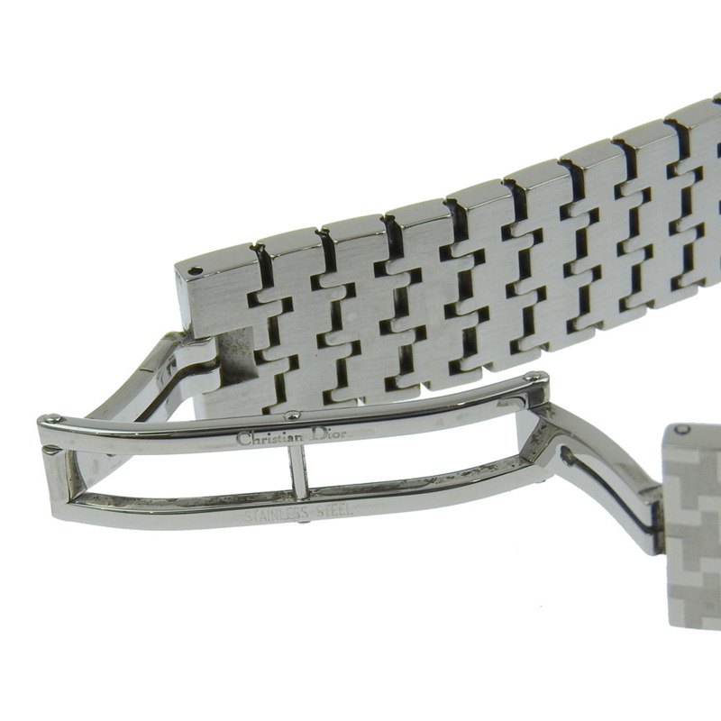 Christian Dior Miss腕錶 D70-100 不鏽鋼石英模擬顯示黑色錶盤 女士腕錶-7