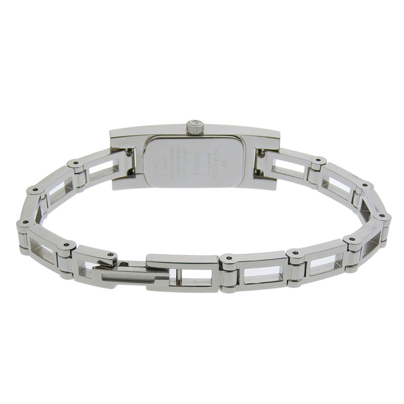 Gucci GUCCI 3900L 不鏽鋼石英模擬顯示女士腕錶，黑色錶盤-4