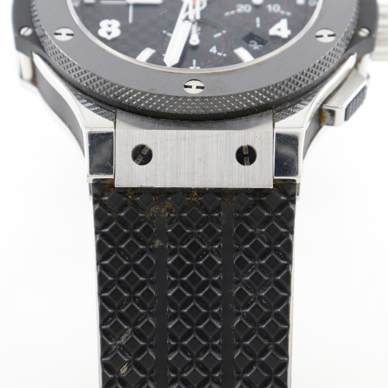 宇舶錶 Big Bang 系列腕錶,機芯型號 HUB4100,301.SB.131.RX,精鋼 x 陶瓷錶殼,橡膠錶帶,自動上鍊計時碼錶,黑色錶盤,男款-5