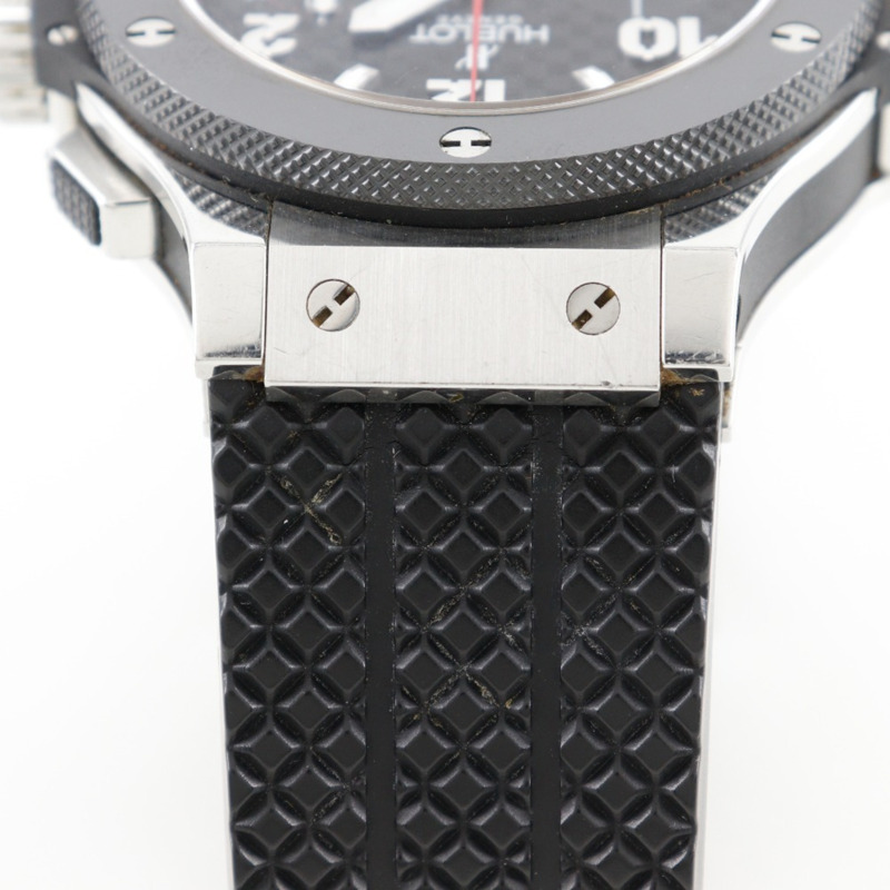 宇舶錶 Big Bang 系列腕錶,機芯型號 HUB4100,301.SB.131.RX,精鋼 x 陶瓷錶殼,橡膠錶帶,自動上鍊計時碼錶,黑色錶盤,男款-6