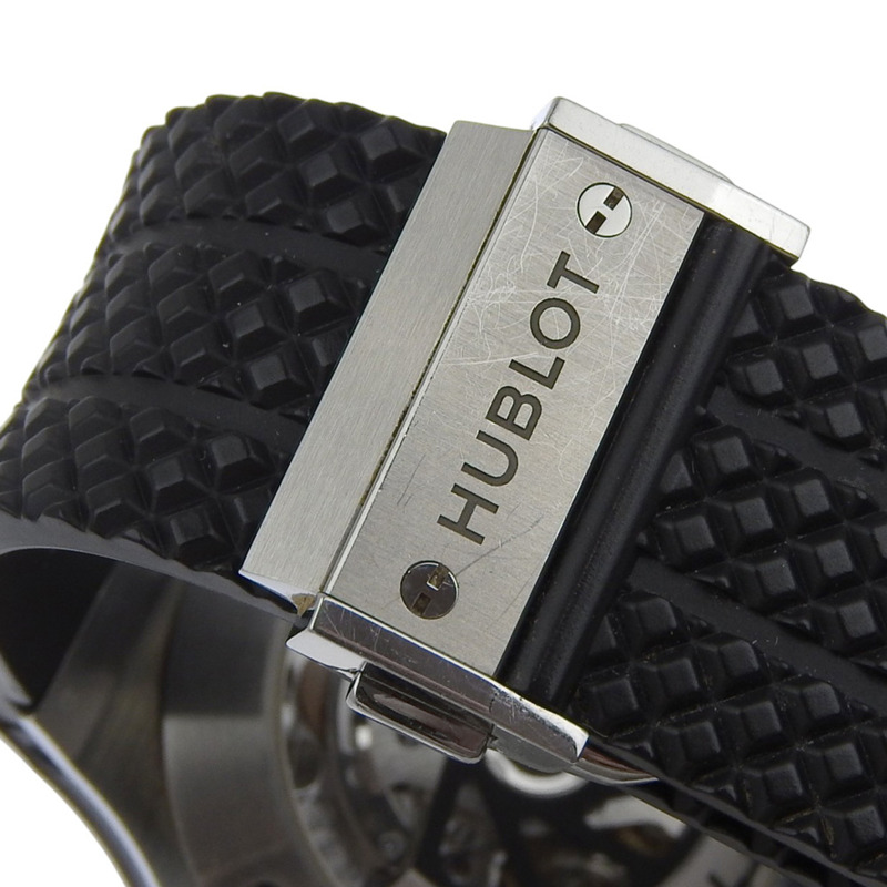 宇舶錶 Big Bang 系列腕錶,機芯型號 HUB4100,301.SB.131.RX,精鋼 x 陶瓷錶殼,橡膠錶帶,自動上鍊計時碼錶,黑色錶盤,男款-7