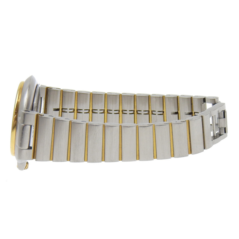 登喜路千禧腕錶 12P 鑲鑽 不鏽鋼鍍金石英模擬顯示 黑色錶盤 女士-2