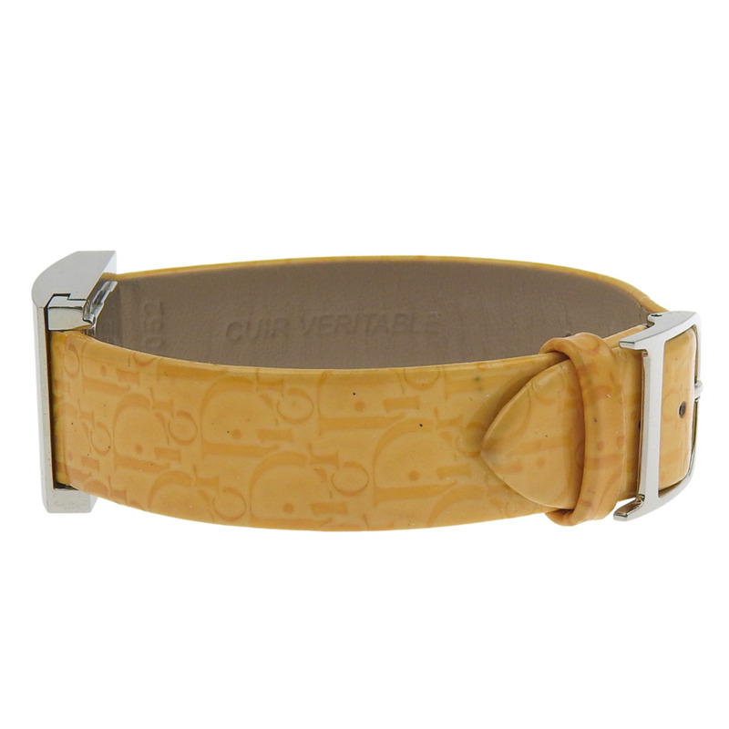 Christian Dior Maris腕錶 D78.109 不鏽鋼 x 皮革錶帶 石英模擬顯示 粉紅錶盤 女士款-3