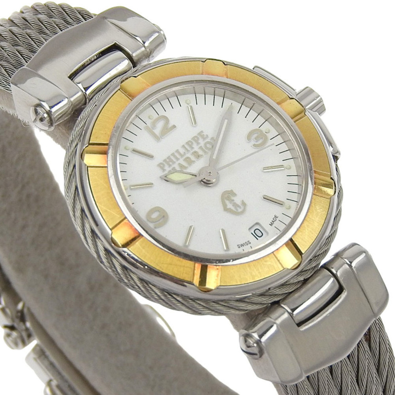 夏利豪 (CHARRIOL) 53.97.3654 女士腕錶，不鏽鋼錶殼，石英指針式顯示，白色錶盤。-2