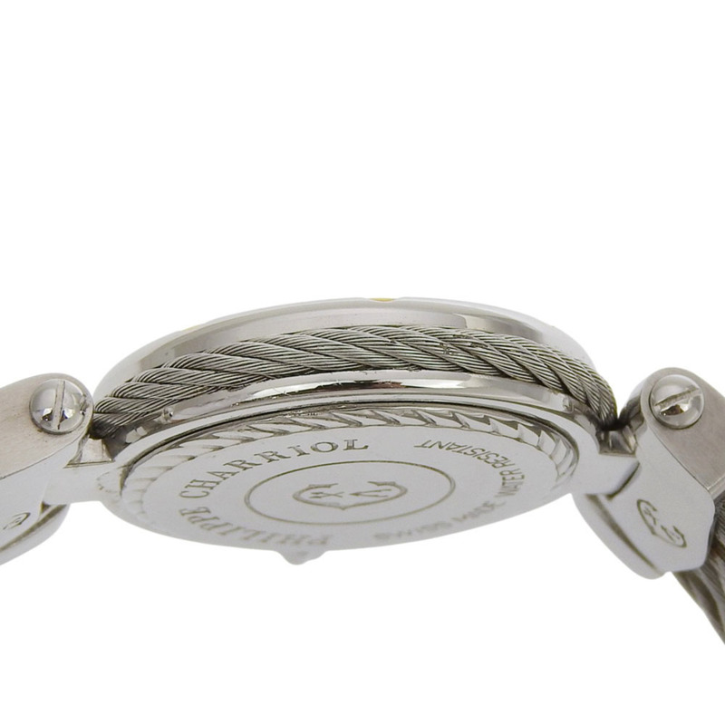 夏利豪 (CHARRIOL) 53.97.3654 女士腕錶，不鏽鋼錶殼，石英指針式顯示，白色錶盤。-4