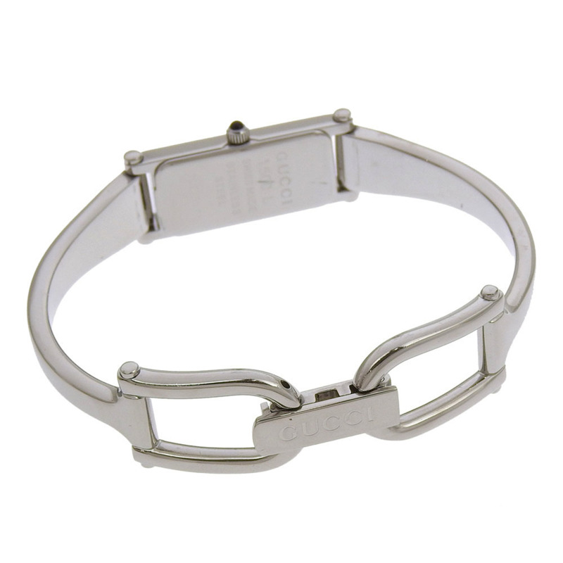 Gucci GUCCI 1500L 不鏽鋼石英模擬顯示女士腕錶,灰色錶盤-4