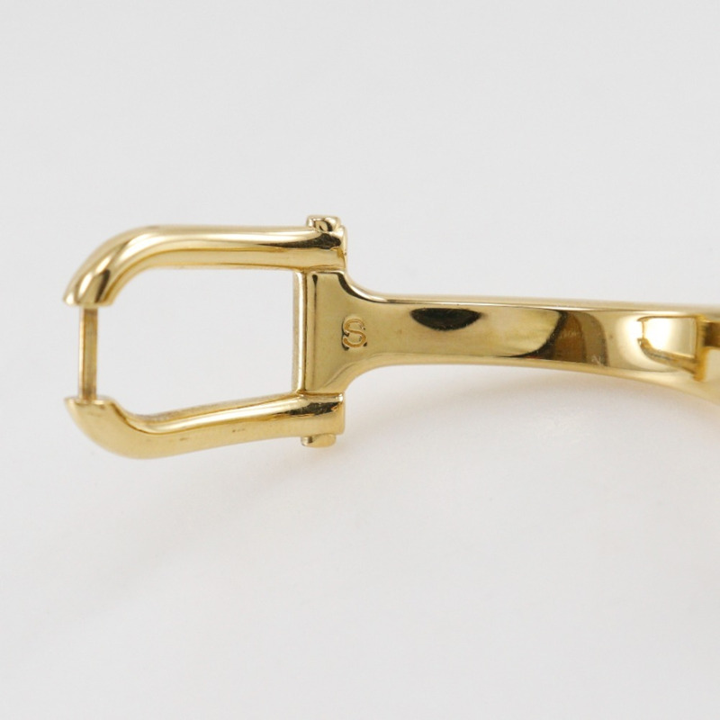 Gucci GUCCI 1500L 鍍金石英模擬顯示女士腕錶,黑色錶盤-9