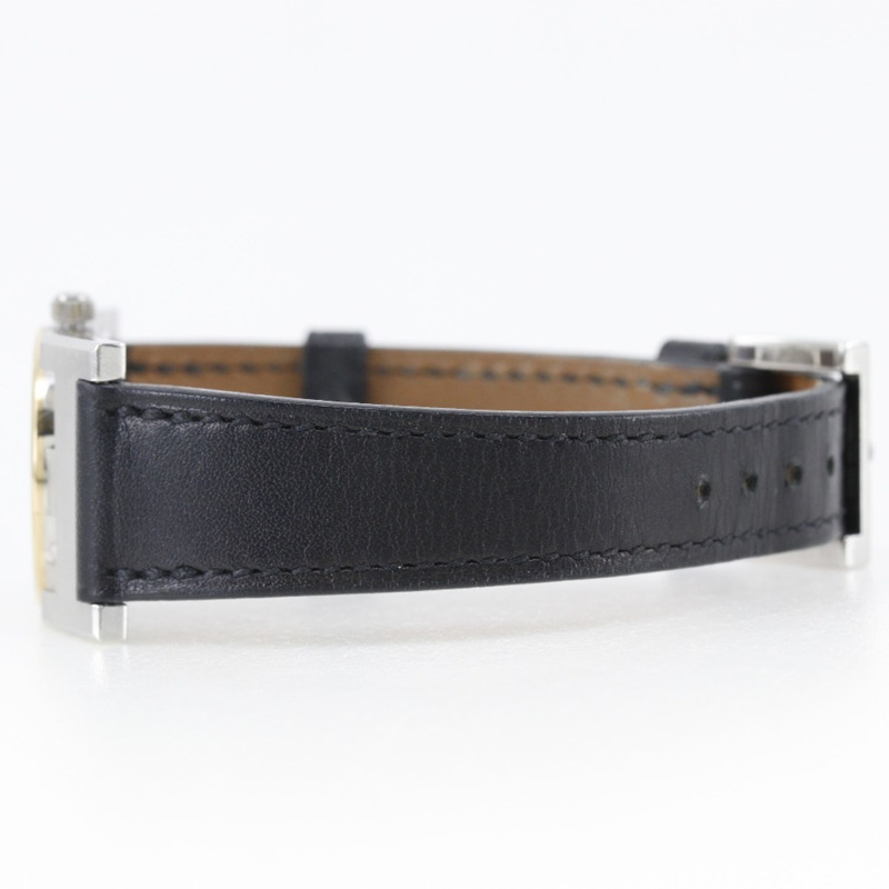 愛馬仕 HERMES Paprika 女士腕錶 PA1.220 不鏽鋼 x 皮革 2002 □F 石英模擬顯示 白色錶盤-3