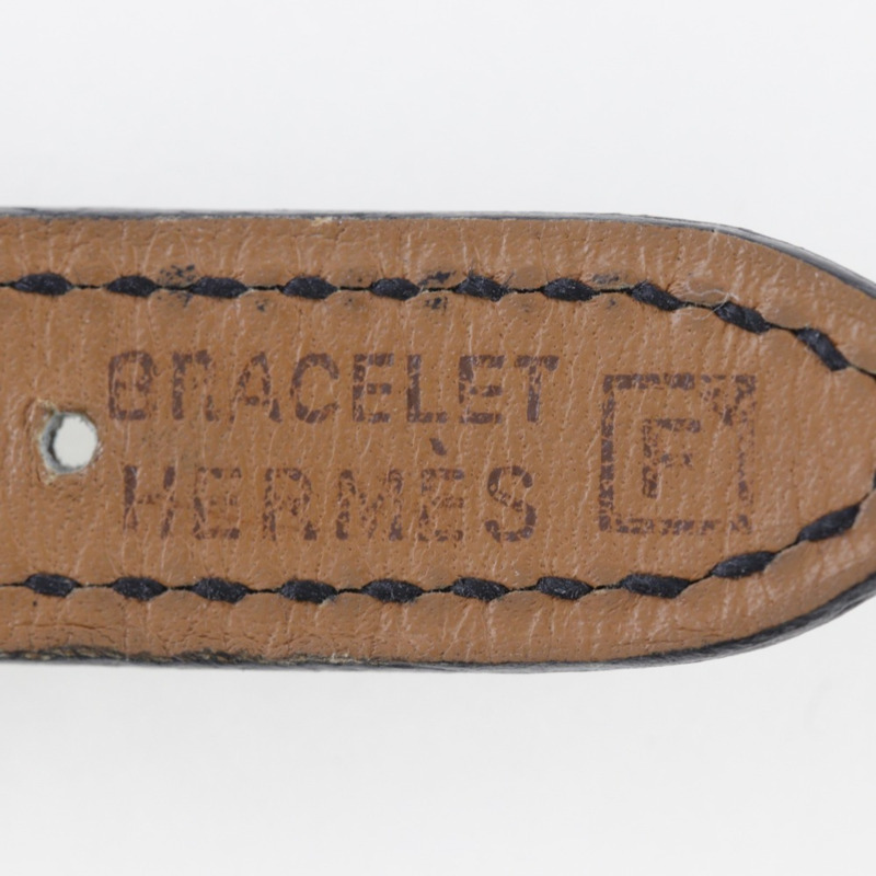 愛馬仕 HERMES Paprika 女士腕錶 PA1.220 不鏽鋼 x 皮革 2002 □F 石英模擬顯示 白色錶盤-8