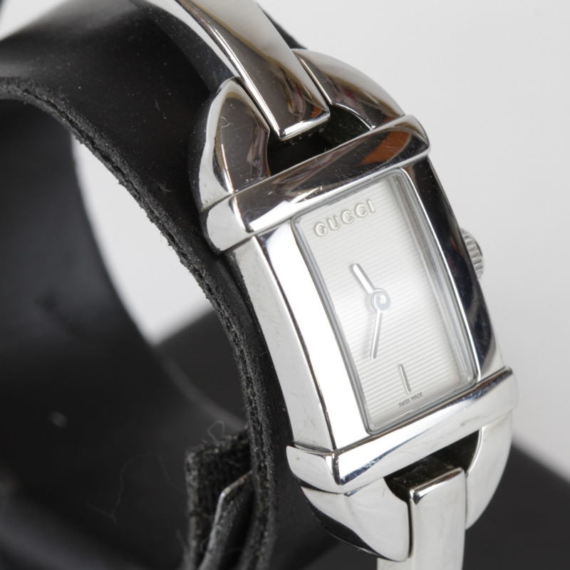 GUCCI 6800L 不鏽鋼女士石英手鐲錶-2