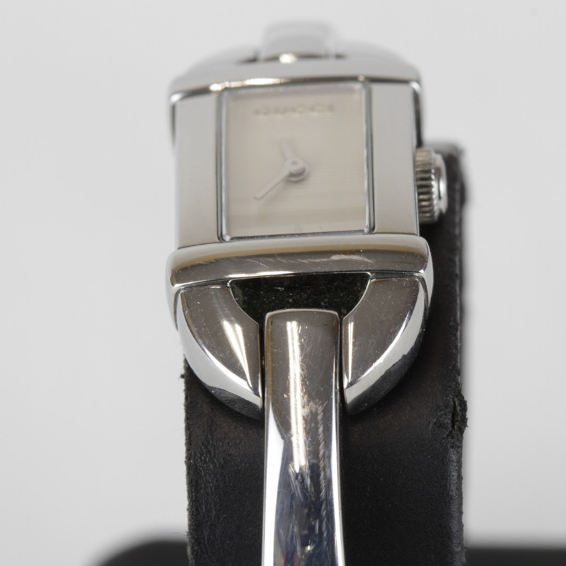 GUCCI 6800L 不鏽鋼女士石英手鐲錶-3