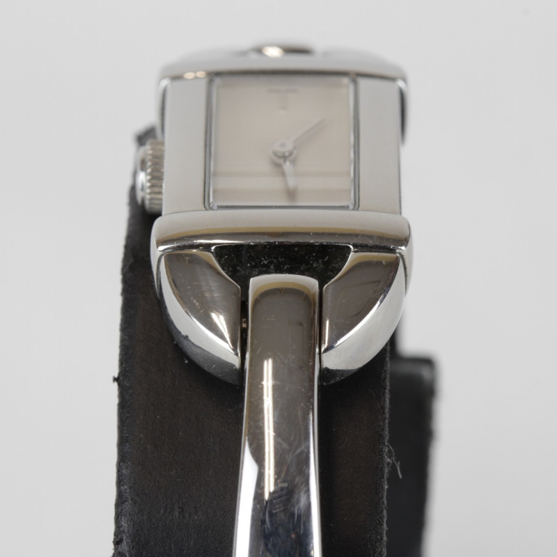 GUCCI 6800L 不鏽鋼女士石英手鐲錶-4