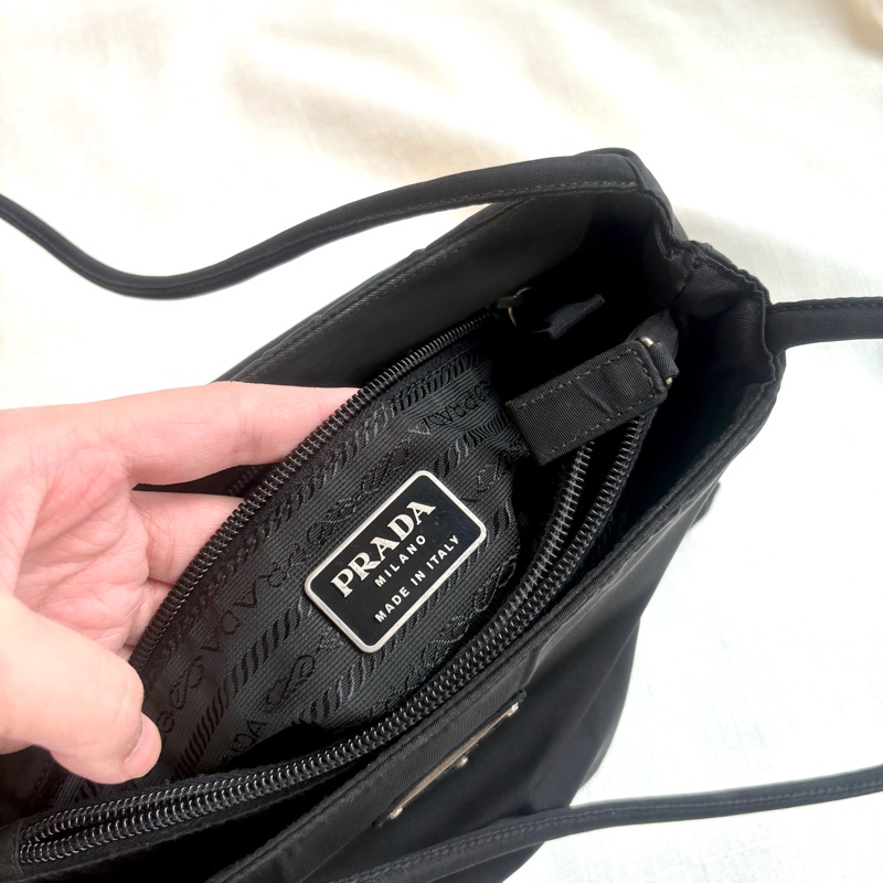 Prada 經典黑色尼龍托特包 Nylon tote bag 單肩包 手提包 23cm-18