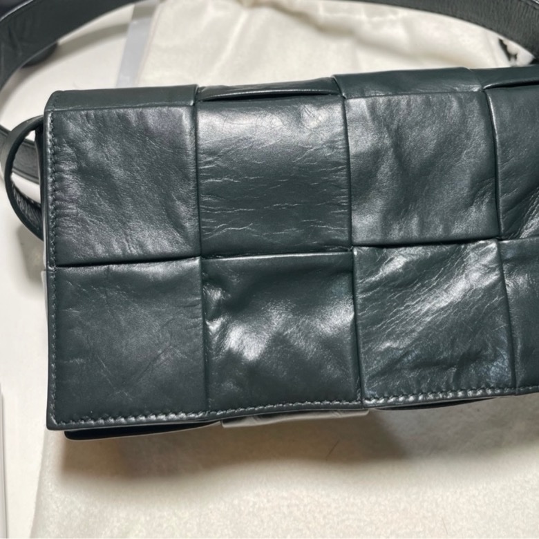 Cassette Belt Bag 4X2 8格 深墨綠色 亮牛皮-4