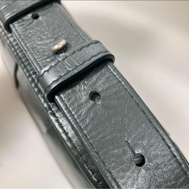Cassette Belt Bag 4X2 8格 深墨綠色 亮牛皮-5