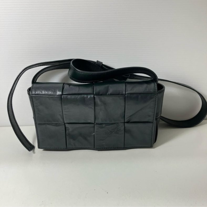 Cassette Belt Bag 4X2 8格 深墨綠色 亮牛皮-7