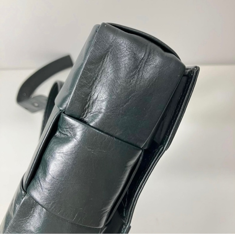 Cassette Belt Bag 4X2 8格 深墨綠色 亮牛皮-8