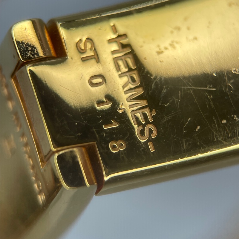Hermes 97新 ST碼閒置 Clic H手環黑色/金 /PM-12