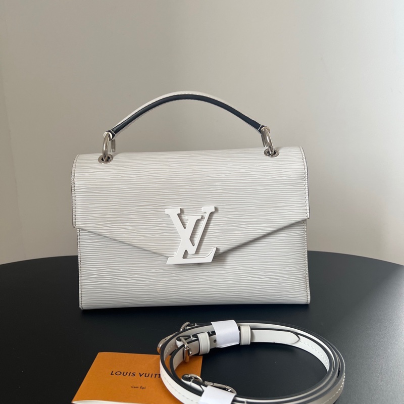 LV Grenelle白色手提單肩包-0