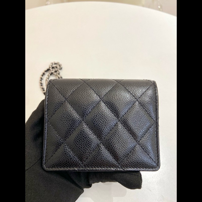 Chanel 黑金荔枝牛皮mini 風琴鏈條包
卡包-2