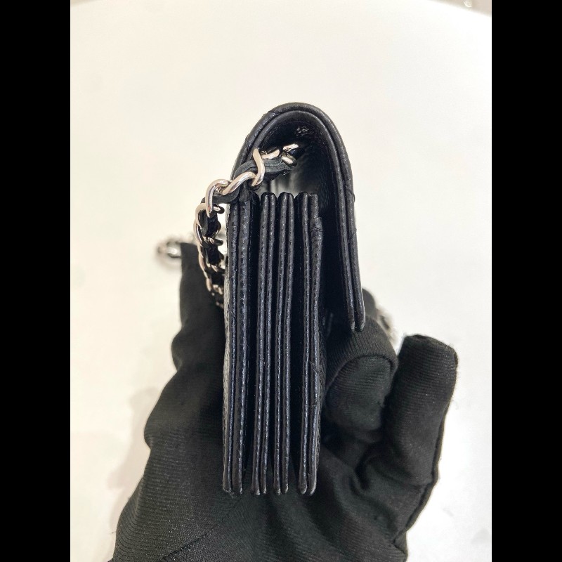 Chanel 黑金荔枝牛皮mini 風琴鏈條包
卡包-3