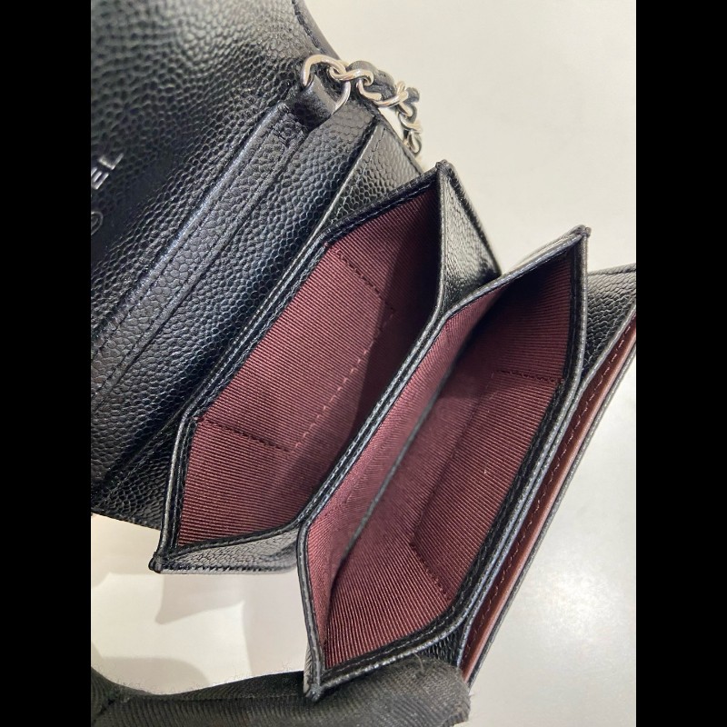 Chanel 黑金荔枝牛皮mini 風琴鏈條包
卡包-6