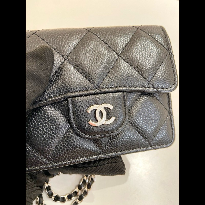 Chanel 黑金荔枝牛皮mini 風琴鏈條包
卡包-7