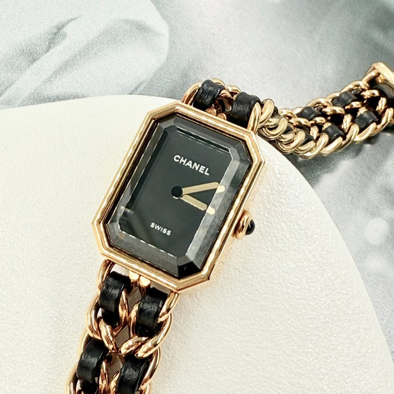 CHANEL - 金色18K皮穿鍊 Première 首映錶-2