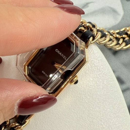 CHANEL - 金色18K皮穿鍊 Première 首映錶-11