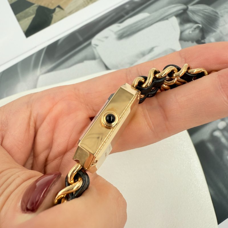 CHANEL - 金色18K皮穿鍊 Première 首映錶-20