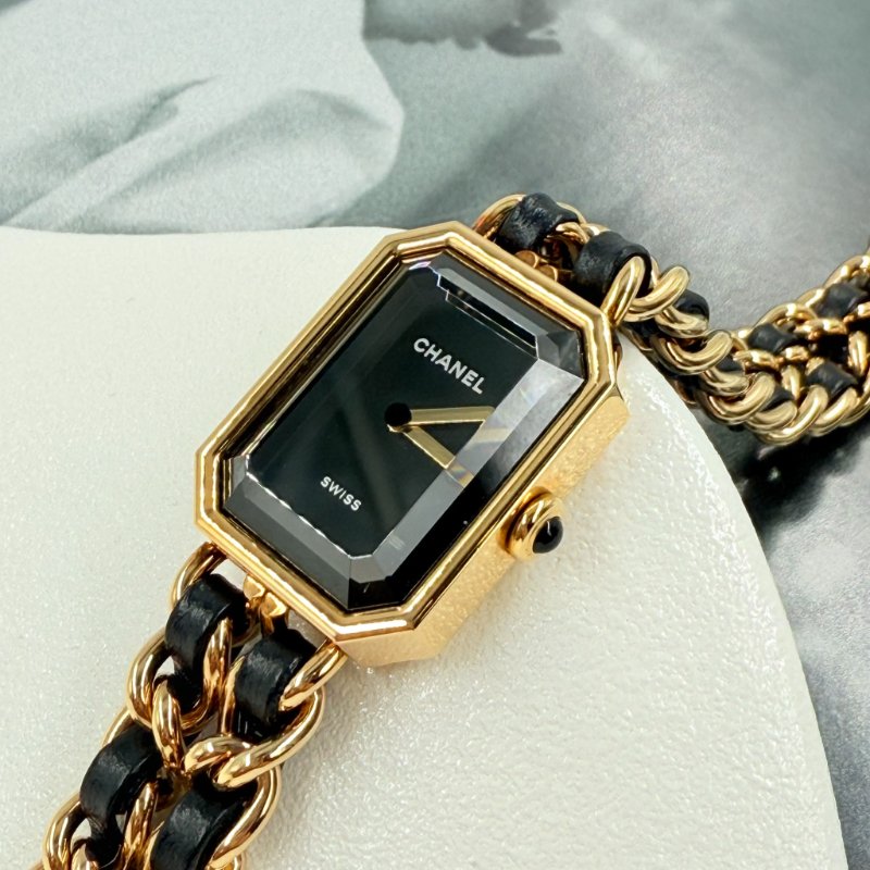 CHANEL - 金色18K皮穿鍊 Première 首映錶-22