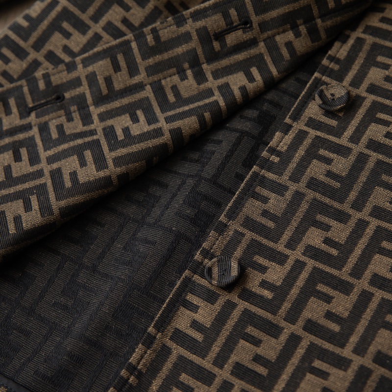 ❤️ FENDI 氣質款 經典LOGO外套 有原配腰帶-5