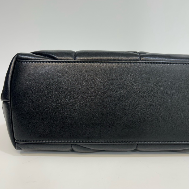 ☁️聖羅蘭雲朵包小號YSL黑金羊皮絎縫小號PUFFER側背包5774761-12