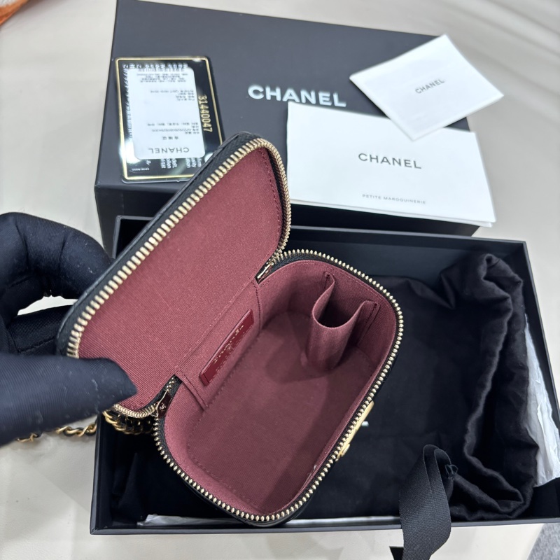 Chanel黑金金珠小盒子-8