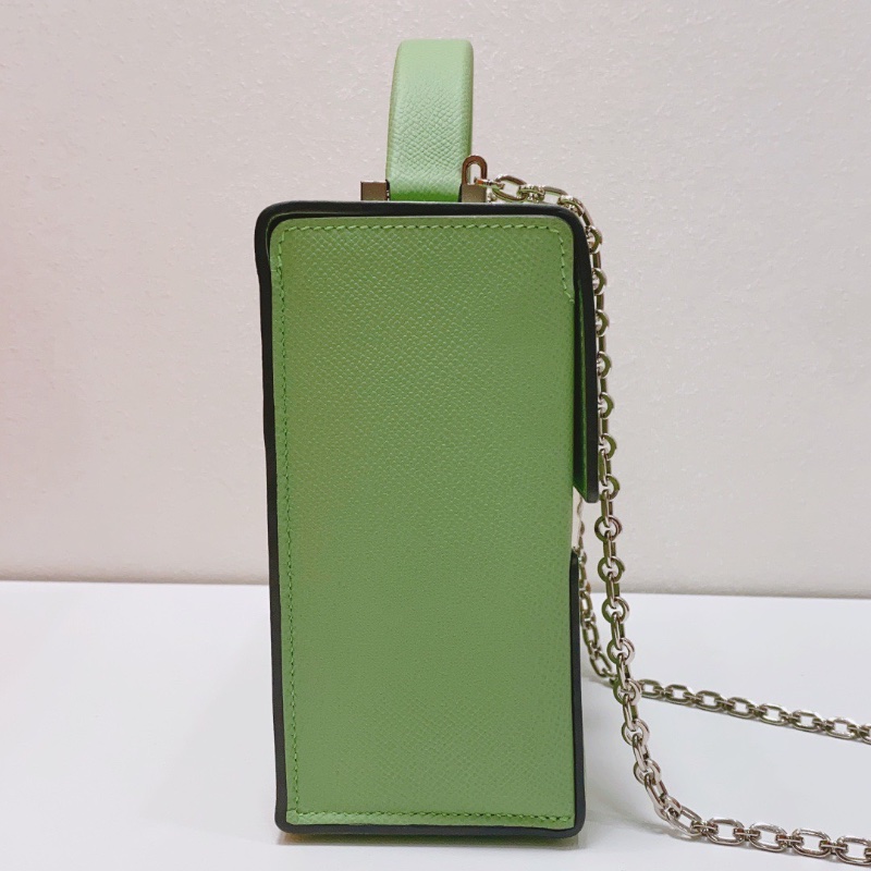 Hermes Cinhetic big 3i酪梨綠盒子肩背斜背包18×17×10 98新配件盒子塵袋-5