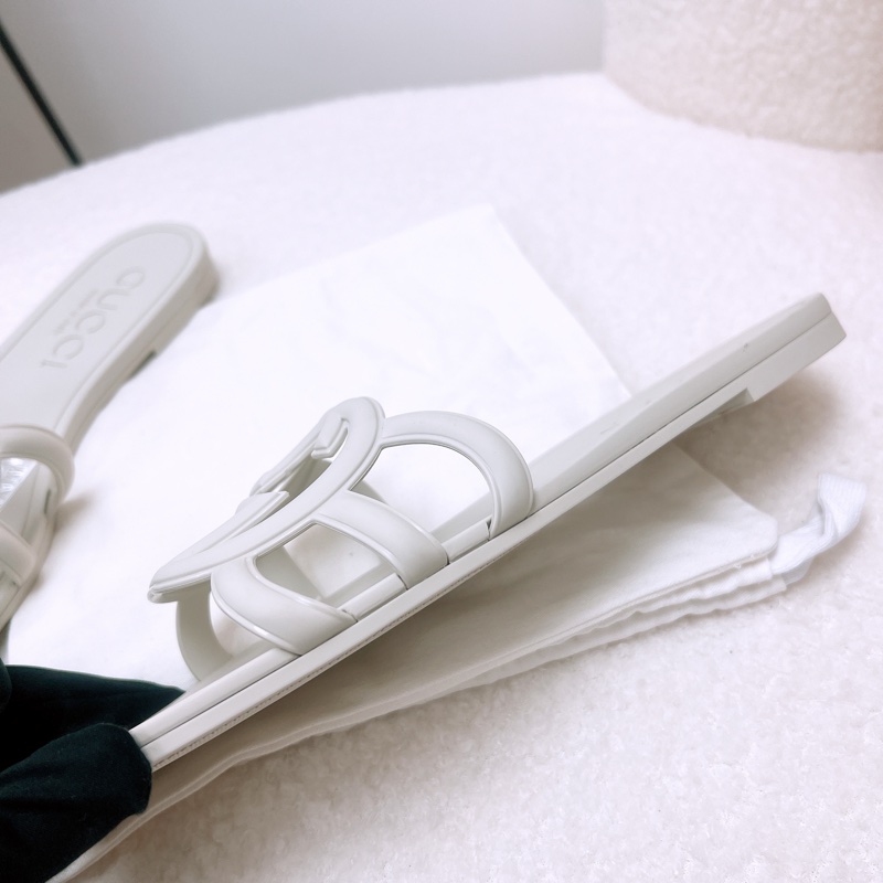 Gucci interlocking G 灰白色拖鞋/涼鞋 40碼-6