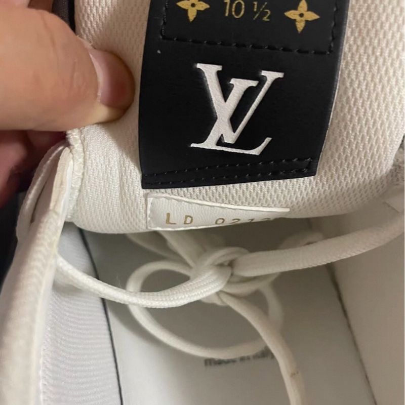 路易威登正品Lv charlie熊貓板鞋 黑白色44.5碼99新成色-5