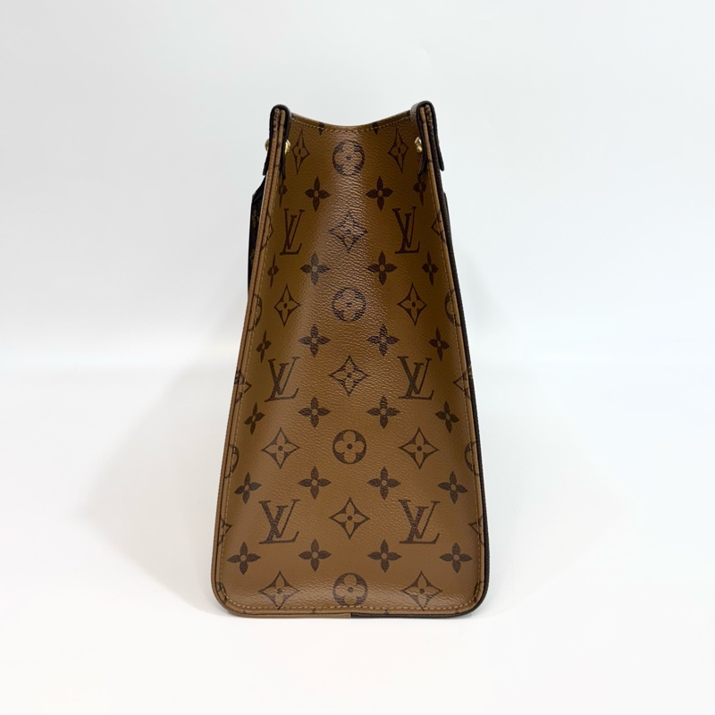 ☕️路易威登托特包LV老花雙拼色onthego MM手提肩背托特包M45321-14