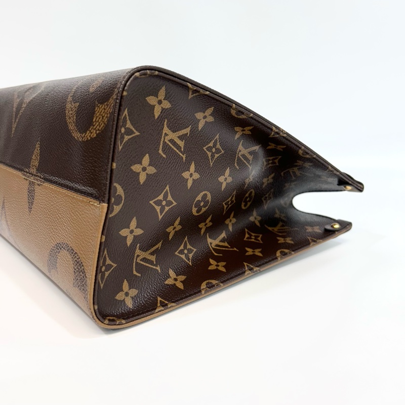 ☕️路易威登托特包LV老花雙拼色onthego MM手提肩背托特包M45321-21