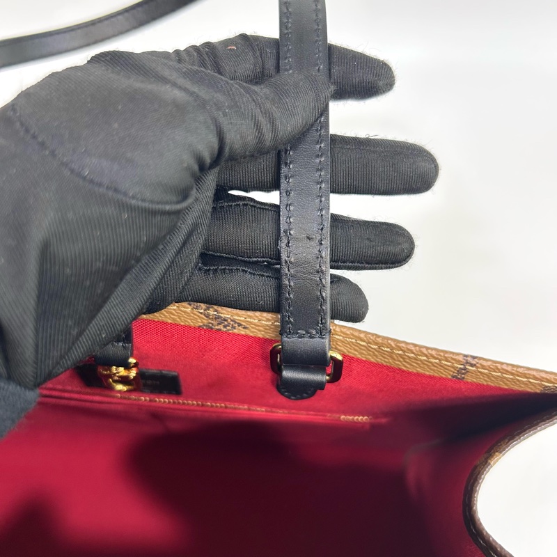 ☕️路易威登托特包LV老花雙拼色onthego MM手提肩背托特包M45321-23