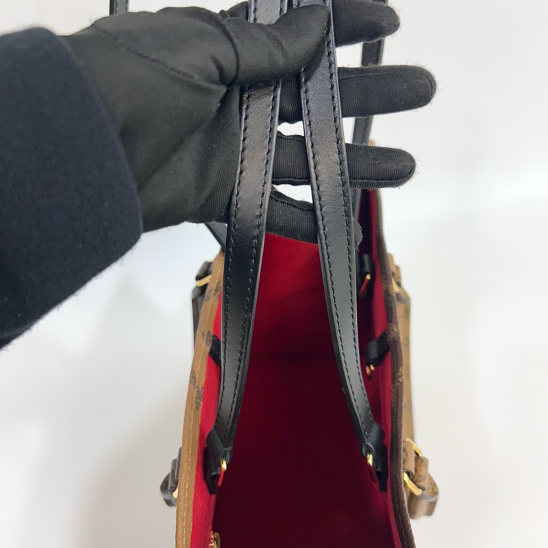 ☕️路易威登托特包LV老花雙拼色onthego MM手提肩背托特包M45321-27