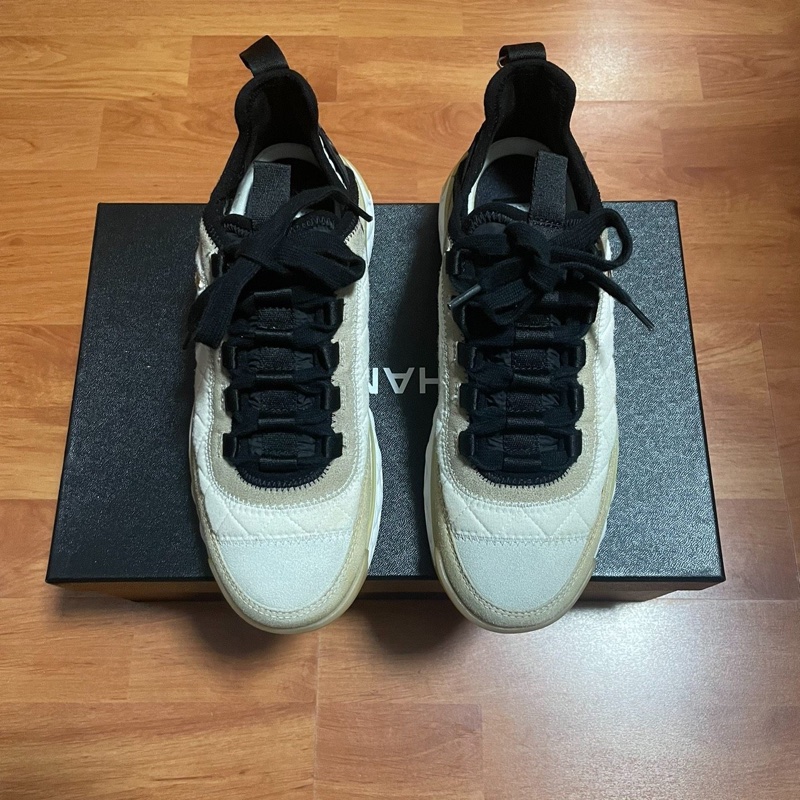 Chanel香奈兒徽標低幫雙C運動休閒鞋 女款||| 尺碼：37碼-2